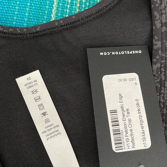 Peloton Lululemon Energetic Edge Reflective Crop Tank Bra - Picture 3 of 4